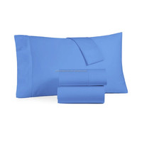 Ensemble de literie en satin de coton 100% 250T de qualité hôtelière, 4 pièces, durable pour le lavage, utilisation hôtelière, ensembles de draps
