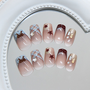Poudre magique Ky Mirror Moonlight pour ongles à presser, <span class=keywords><strong>faux</strong></span> ongles tendance effet aurore blanc néon, 24 pièces, vente en gros - Product Image 5