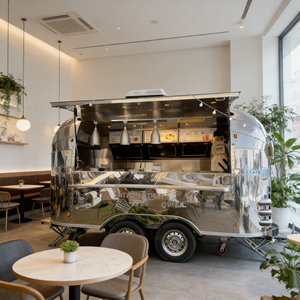 Carrito de Comida Móvil con Ruedas Suaves, Resistente, Directo de Fábrica, para Mercado Nocturno, Puesto Callejero, Fácil de Mover, Negocio de Catering al Aire Libre - Product Image 4