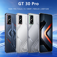 Nuevo Teléfono Inteligente GT 30 Pro 5G de 7.3 Pulgadas, 16GB+1TB, Deca Core, Android 15, GPS, Reconocimiento Facial, Desbloqueado, Venta Global