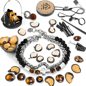 हॉट सेलिंग ट्रेंडी पुरुषों की स्टेनलेस स्टील बॉल डबल लेयर क्रॉस ब्रेसलेट के साथ व्यक्तिगत हिप हॉप गहने उपहार - Product Image 2