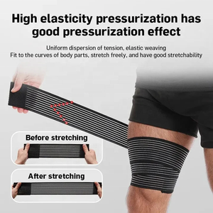 Fascia Elastica 40-200CM, Supporto <span class=keywords><strong>per</strong></span> Ginocchio a Compressione, Fascia Protettiva Sportiva <span class=keywords><strong>per</strong></span> Ginocchio, Caviglia, Gomito, Polso, Polpaccio - Product Image 4