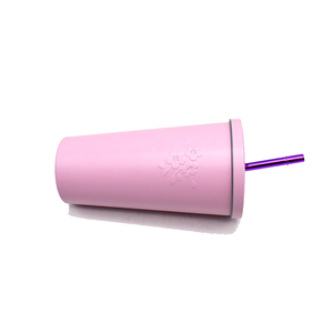 Wholesale Custom Printed logo Stainless Steel Tumbler Cups, Wine Tumbler, <strong>Reusable</strong> Travel Coffee <strong>Mug</strong> with Straw - Product Image 2