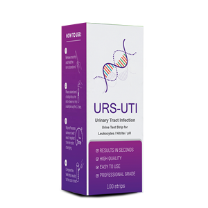 Bandes de <span class=keywords><strong>test</strong></span> urinaire URS-<span class=keywords><strong>UTI</strong></span> (50/100 bandes) pour leucocytes, nitrites, pH, précision de 99% - Product Image 2