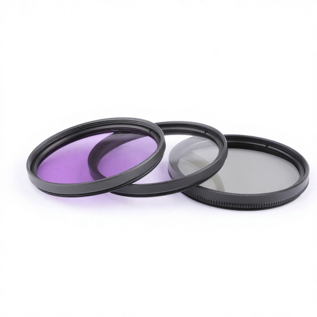 [In Stock] Foreign Trade Hot Sale UV+CPL+FLD 52mm Camera Filter Set with Free Filter Bag