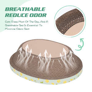 Exquisite <b>cat</b> <b>Scratching</b> Board <b>Scratching</b> Stable Thickened Oversized Wear-resistant Corrugated Paper Kennel - Product Image 6