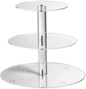 Piatto da portata Candy Bar Party Wedding 3 Tier Light up Cake Stand supporto per Cupcake supporto per pasticceria espositore per Cupcake in acrilico - Product Image 1