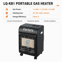 Chauffage d'appoint mobile à gaz GPL/gaz naturel pour économie d'énergie, idéal pour la maison, la chambre et le bureau