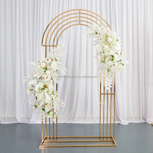 Arco <span class=keywords><strong>de</strong></span> Fondo Moderno Chapado <span class=keywords><strong>en</strong></span> Oro W120xH220cm, Arco <span class=keywords><strong>de</strong></span> Boda <span class=keywords><strong>de</strong></span> Hierro Desmontable para Uso <span class=keywords><strong>en</strong></span> Interiores y Exteriores, Exportación Transfronteriza, Gran Venta - Product Image 1