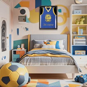 Vitrine pour maillot de sport 2026, boîte à maillot avec porte en acrylique offrant une protection UV à 98 % pour maillot de sport (noir, 1 paquet) - Product Image 1