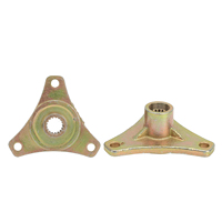 2Pcs 17T Spline moyeu d'essieu arrière en alliage d'acier pour Quad Bike ATV Go Kart 50cc 110cc