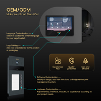 Interphone Vidéo Intelligent Morning Tech Tuya avec Déverrouillage par Reconnaissance Faciale et Empreinte Digitale, Étanchéité IP65, Système de Sécurité pour Appartement