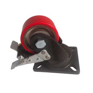 FloorSafe Premium Soft Rubber/Polyurethane Steel/Iron/Nylon Furniture Wheels <b>Swivel</b> Dual Locking Brakes Cribs <b>Tables</b> Cabinets - Product Image 3