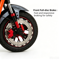 Vélo électrique avec cadre en acier durable, surface anti-rayures auditée par électrophorèse, batterie au plomb-acide