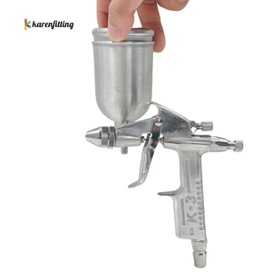 ปืนพ่นสีรถยนต์แบบอะลูมิเนียมอัลลอยด์ ระบบพ่นละเอียด พร้อมถังป้อนสีแบบแรงโน้มถ่วง หัวฉีดประหยัดสี  สามารถปรับแต่งได้ตามแบบ OEM - Product Image 6