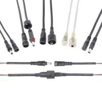 AOHUA Projet de bandes lumineuses à LED personnalisées 2835, 5050, 5630 Adaptateur d'alimentation CC 5521/Jack Led mâle femelle Câble PVC moulé
