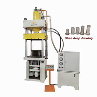 Presse hydraulique à quatre colonnes 100T pour le formage de tôles métalliques, production de boîtiers de filtres, système PLC