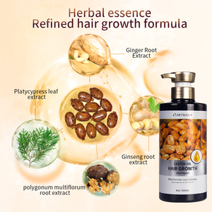 Champú de Aceite de Ricino Natural Nutritivo y Humectante <span class=keywords><strong>para</strong></span> el Cuidado <span class=keywords><strong>del</strong></span> <span class=keywords><strong>Cabello</strong></span>, con <span class=keywords><strong>Buen</strong></span> Aroma y Anticaída, Venta al Por Mayor de Fábrica - Product Image 3