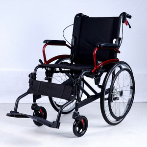 Silla de ruedas manual KS de aleación de aluminio, plegable, ligera, para rehabilitación de personas mayores - Product Image 3