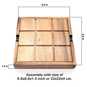 Grand jeu en bois à bout <span class=keywords><strong>Tac</strong></span> géant, pour enfants, Table basse, salon, pour adultes - Product Image 5