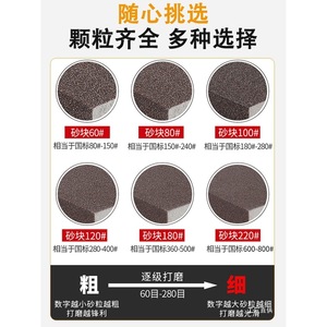 บล็อกกระดาษทรายฟองน้ำ Nliw เบอร์ 60 100 120 180 220 360 สำหรับขัดผนัง โลหะ ไม้ - Product Image 2