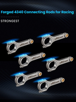 Bielas de Competición MaXpeedingrods para Nissan Patrol Datsun 280Z 280ZX Turbo L28 Conrod 6x