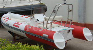 Liquidation de promotion 16 pieds 5 mètres fibre de verre ou aluminium vitesse de coque gonflable tube d'air PVC bateau - Product Image 3