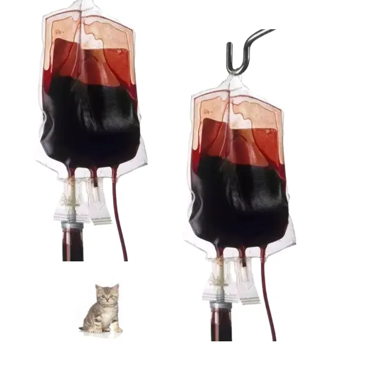 Tierarzt Tierschutz-Blutsatz 450 ml 1000 ml Einweg-Bluttasche für Transfusion Rinder Schafe Pferde Hunde Katzen