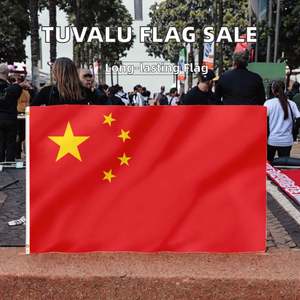 Vente flash - Drapeaux personnalisés pour décoration extérieure 100% polyester avec impression numérique recto simple - Produit promotionnel avec logo personnalisé - Product Image 2