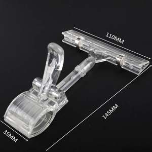 Portaetiquetas de Plástico Transparente para Estantes, Duradero, para Supermercados, Portaprecios - Product Image 1