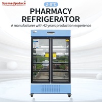 Réfrigérateur médical vertical pour le stockage des médicaments, contrôle intelligent de la température, réfrigérateur de pharmacie