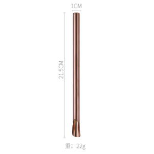 หลอดดูดน้ำพร้อมช้อนสแตนเลส DFS0322 แบบสองในหนึ่ง ใช้ซ้ำได้ ช้อนคนเครื่องดื่ม ปากกว้าง 0.4 นิ้ว หลอดดูดสมูทตี้ สำหรับใช้ในครัว - Product Image 5