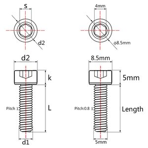 Tornillo de Cabeza Hexagonal de <span class=keywords><strong>Titanio</strong></span> Ti M5 X 10 12 16 18 20 25 30 35 40 45 50 55 60mm para Bicicleta, Verde M5x25mm - Product Image 4