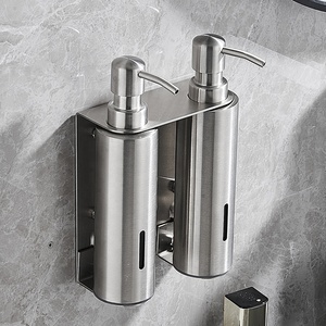 <span class=keywords><strong>Dispensador</strong></span> de Jabón Manual de Acero Inoxidable para Baño, <span class=keywords><strong>Dispensador</strong></span> de <span class=keywords><strong>Gel</strong></span> de Ducha <span class=keywords><strong>y</strong></span> Champú para Colgar en la Pared - Product Image 5