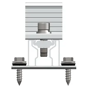 Profilé pv personnalisé mini rail solaire en aluminium système de montage solaire rails