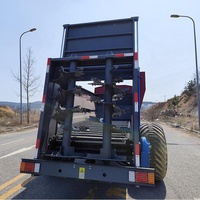 Remorque épandeur d'engrais et de compost Daringfish avec moteur pour tracteurs à conducteur marchant et distribution d'engrais à haute productivité