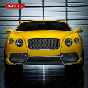 Kit de carrocería de estilo V de fibra de carbono medio para Bentley <span class=keywords><strong>Continental</strong></span> GT conversión con labio delantero difusor trasero faldas laterales Bodykit - Product Image 2