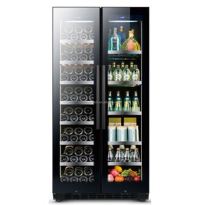 Cantinetta Elettrica Professionale in Acciaio Inox, Capacità 350L, Frigorifero con Porta in Vetro per Uso Domestico e Alberghiero - Product Image 2