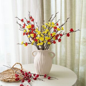Branches de fleurs de prunier artificielles Starburst, fleurs décoratives faites à la main pour la décoration de mariage et de la maison - Product Image 1