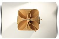 Boîte d'emballage en papier kraft brun arachide alimentaire créative Boîte d'emballage d'emballage en carton ondulé biodégradable pour vêtements