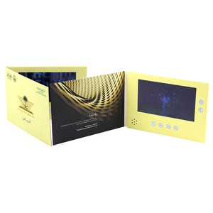 Boîte de carte de vœux d'invitation d'affaires personnalisée à <span class=keywords><strong>prix</strong></span> compétitif populaire pour cadeau de marketing, écran lcd, vidéo, livret - Product Image 1