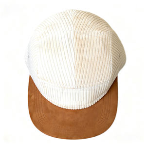 Casquette de baseball à 5 panneaux avec logo brodé personnalisé, casquette de papa avec cordon, casquette de sport en velours côtelé de haute qualité, vente en gros en plein air - Product Image 4