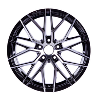 Rines de Aleación de Alto Rendimiento de 18 Pulgadas, Color Negro Brillante, 5x114.3, para Mitsubishi EVO Subaru STI, Venta al Por Mayor de Fábrica