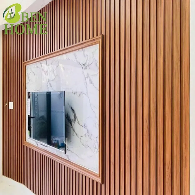Soundproof Pvc Wood Profile Wpc Marble Facade Cladding Wall Panel Interior Lower Price