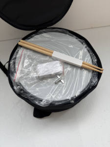 14 pollici camera in acciaio inox Marching tamburo piccoli vari colori Strap stile metallo strumento a percussione varie dimensioni - Product Image 4