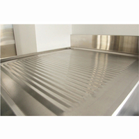 Évier de cuisine extérieur de Restaurant, bol en acier inoxydable, simple, avec égouttoir et sous-étagère