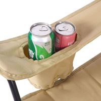 Chaise double pliante moderne en acier inoxydable personnalisée, pour le camping en plein air, le pique-nique, le jardin, canapé de jardin, dossier portable, loisirs