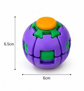 Pelota Antiestrés de Plástico Impresa en 3D Personalizada y Colorida, Juguete de Doble Modo de Presionar y Girar para Entretenimiento en la Oficina, Pelota Giratoria - Product Image 3