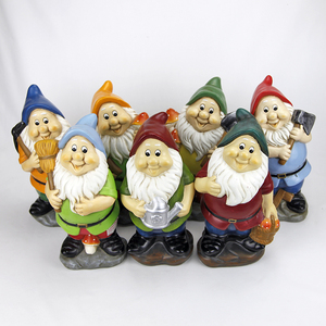 Gnomo in <span class=keywords><strong>Ceramica</strong></span> dei 7 Nani 10 1/4 Pollici Decorazione Casa/Giardino/Pianura/Salvadanaio - Product Image 1
