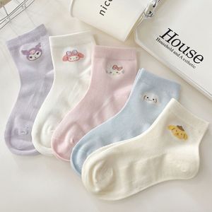 Summer Girls Mesh Socks Thin Breathable Cartoon Short Socks For Women Multi Color Skin Friendly - Product Image 2